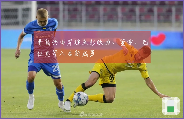 青岛西海岸迎来彭欣力、董宇、巴拉克等八名新成员